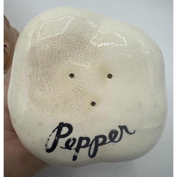 Vintage Large Chef Head/Hat Squinting Eyes Salt & Pepper Shaker Set Japan 4.5" - Picture 11 of 13